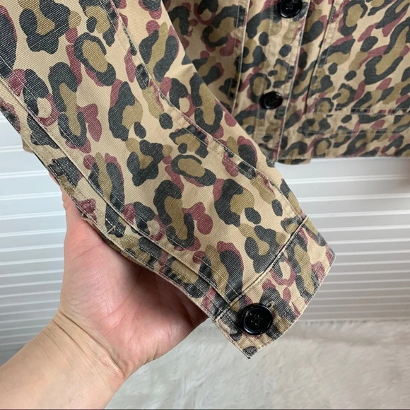 NWOT Veronica Beard Mercer Leopard Print Jacket Military Inspire Designer Medium - Picture 9 of 16